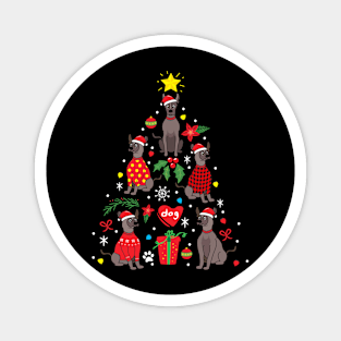 Xoloitzcuintli Christmas Magnet